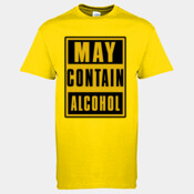 Funny T shirt May contain Alcohol T Shirt